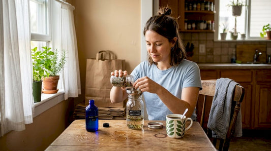 Woman preparing natural gum care