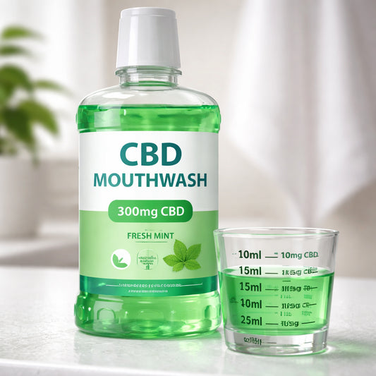 cbd mouthwash dosage strength illustration