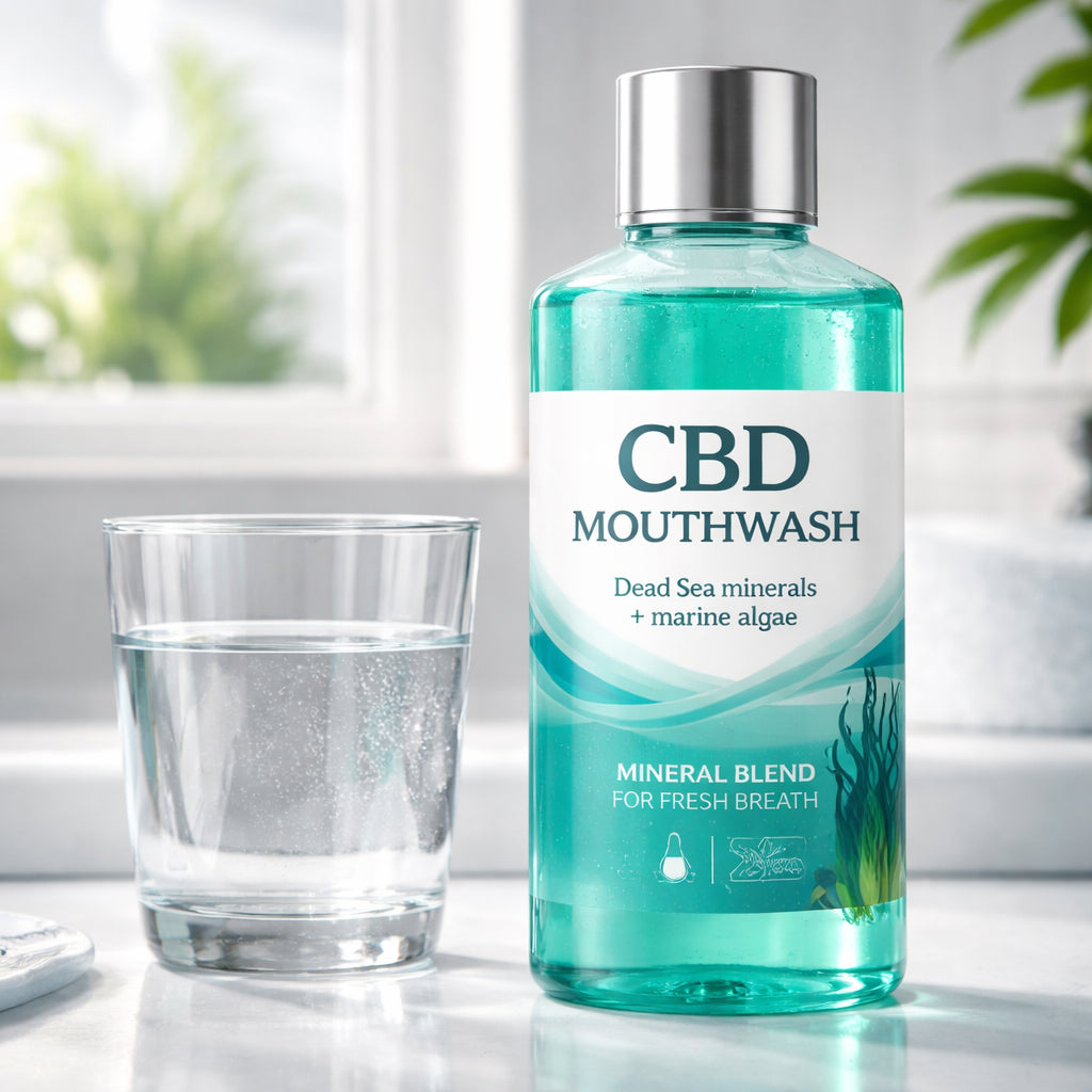 CBD mouthwash with mineral blend for fresh breath