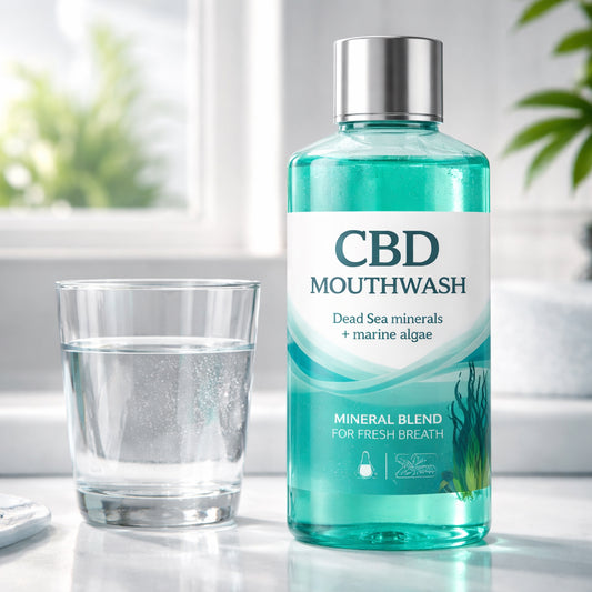 CBD mouthwash with mineral blend for fresh breath