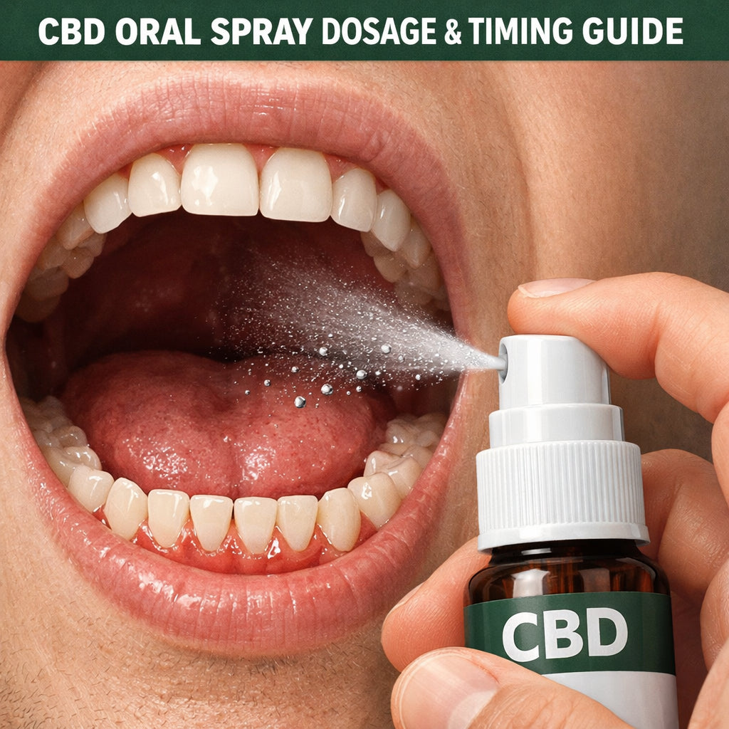 cbd oral spray dosage timing guide
